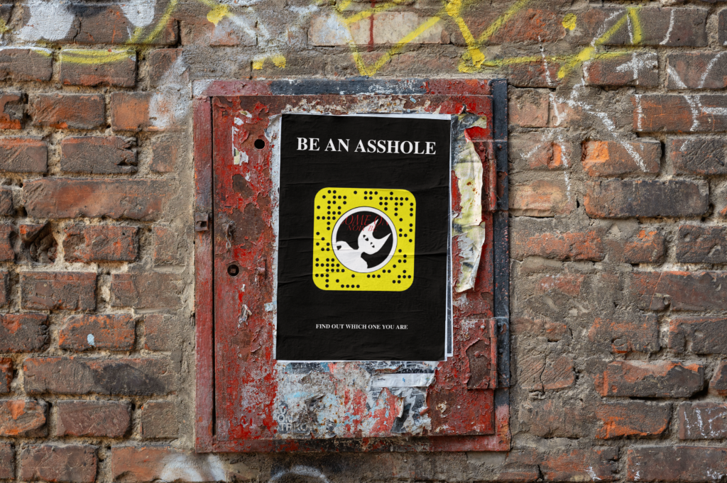 snapchat qr-code poster